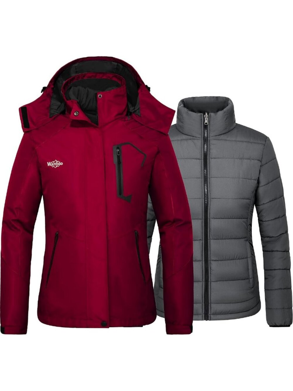 Women's 3-in-1 Waterproof Ski Jacket | Winter Coat for Snowboarding & Outdoor